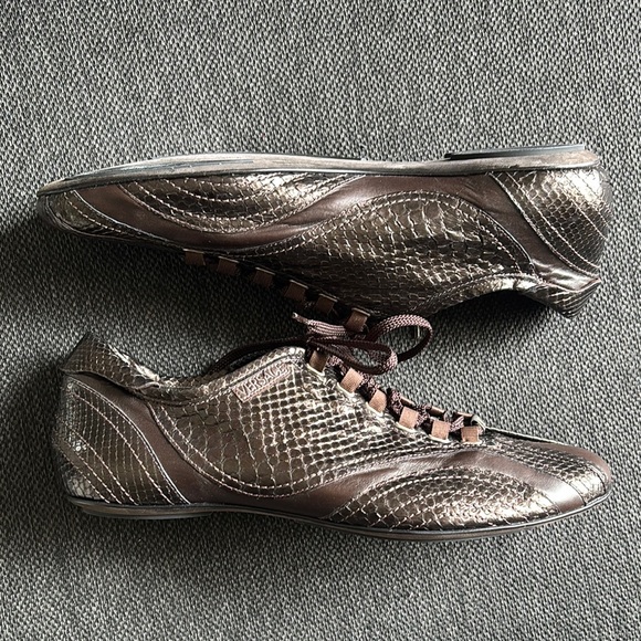 Men's Brown Leather Casual Shoes - Picture 2 of 16